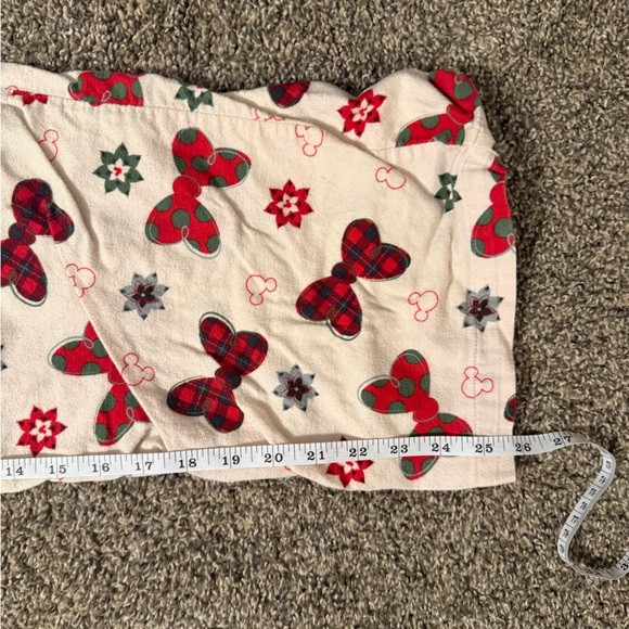 Disney Women's Pajama Pants with Red and Black Bow Pattern - Picture 4 of 6